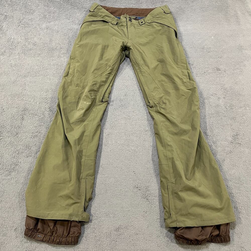 Burton DRYRIDE Olive Green Windproof Cargo Winter Ski Snowboard Pants Men's Sz M